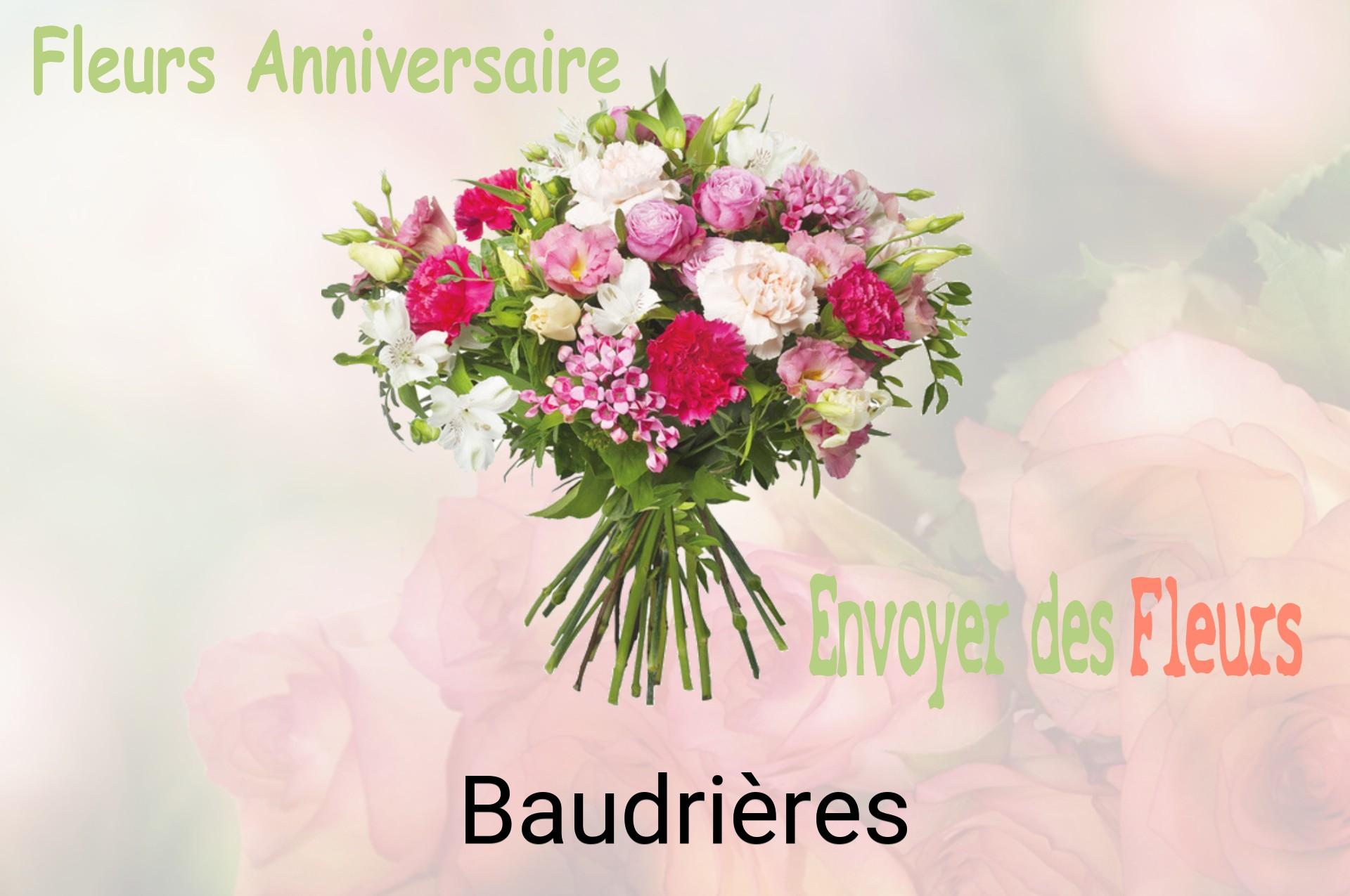 Bouquet de fleurs d’anniversaire livré à Baudrières