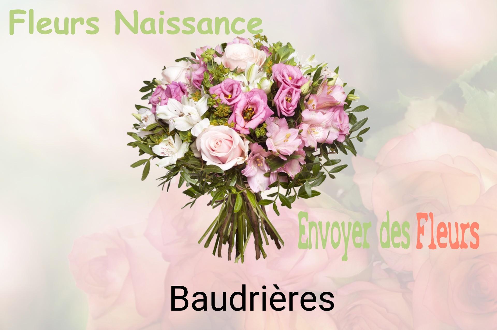 Bouquet de fleurs de naissance livré à Baudrières